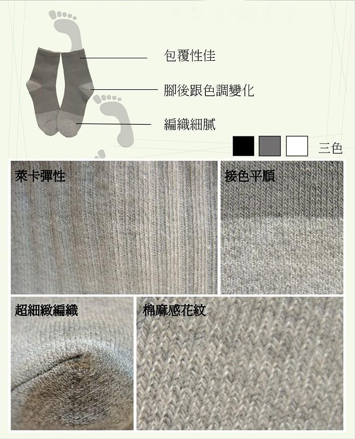 Uni-TOP 銀炭竹奈納炭1/2休閒襪﻿產品資訊