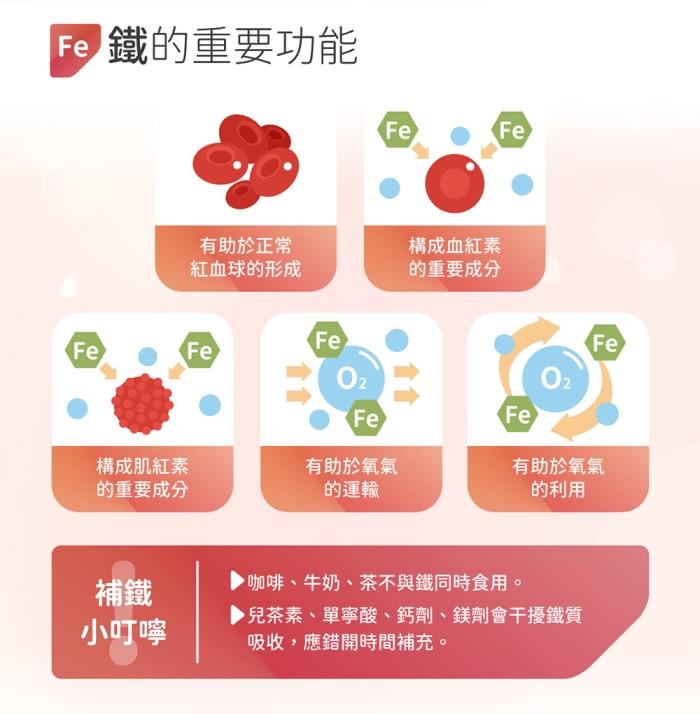 台灣優杏-元氣鐵膠囊商品說明。