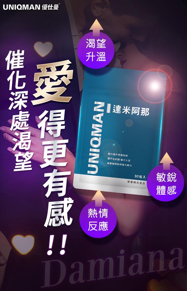 UNIQMAN-達米阿那膠囊食品(30粒/袋)3袋組產品資訊