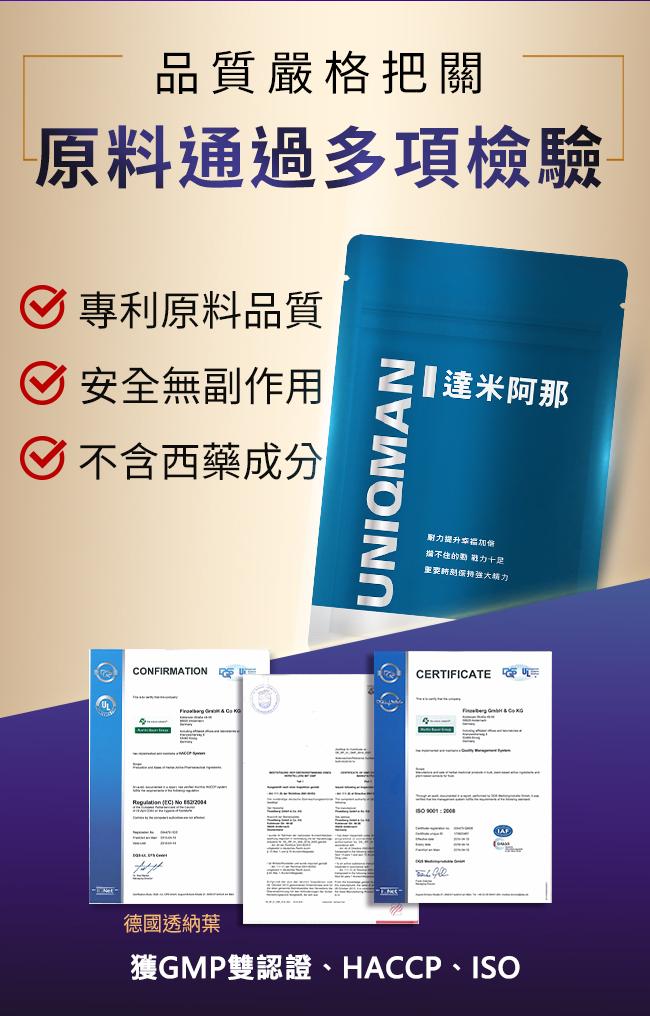 UNIQMAN-達米阿那膠囊食品(30粒/袋)3袋組產品資訊