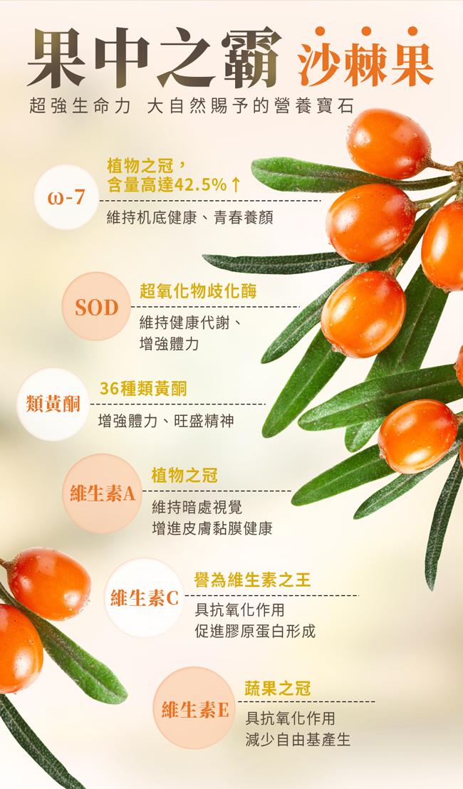 BHK's-沙棘果油軟膠囊(60粒/盒)產品資訊