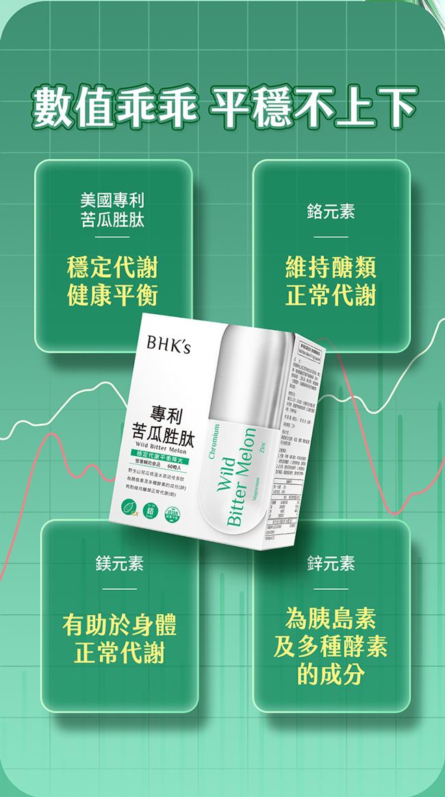 BHK's-專利苦瓜胜肽EX素食膠囊(60粒/盒)產品資訊