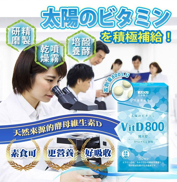 日本味王-高單位維生素D陽光錠(30粒X2盒)優惠組產品資訊