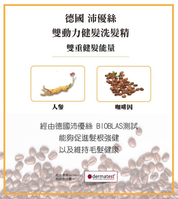 e10910004C沛優絲-咖啡因複方雙動力健髮洗髮精