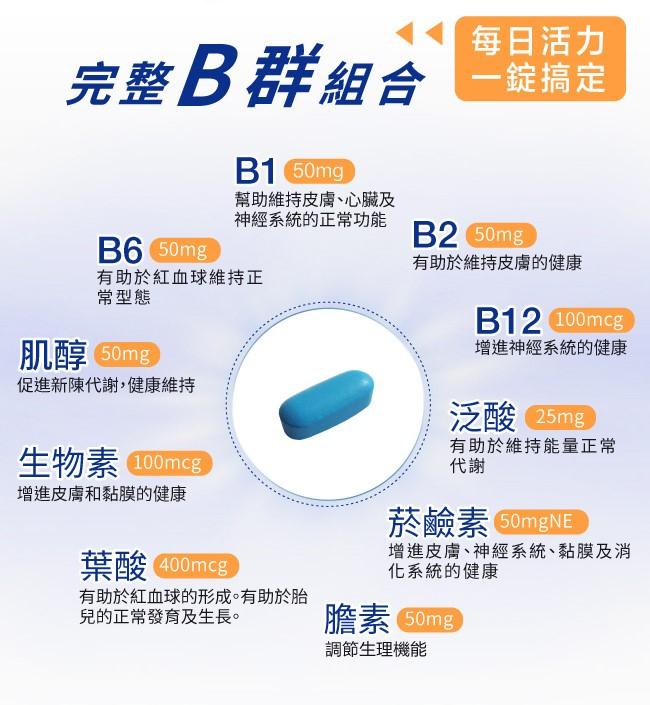 LOVITA愛維他-男性緩釋型養生活力B群(30錠_30天份)產品資訊