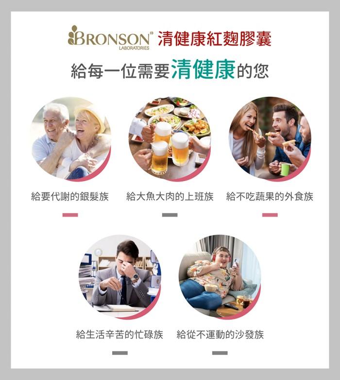 Bronson博爾生-清健康紅麴膠囊(120顆)產品資訊