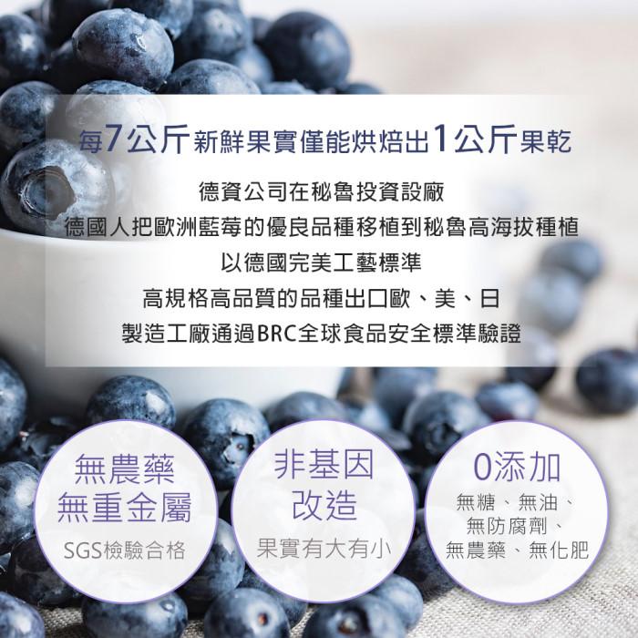 愛善那-藍莓山桑子果乾(80公克)﻿產品資訊