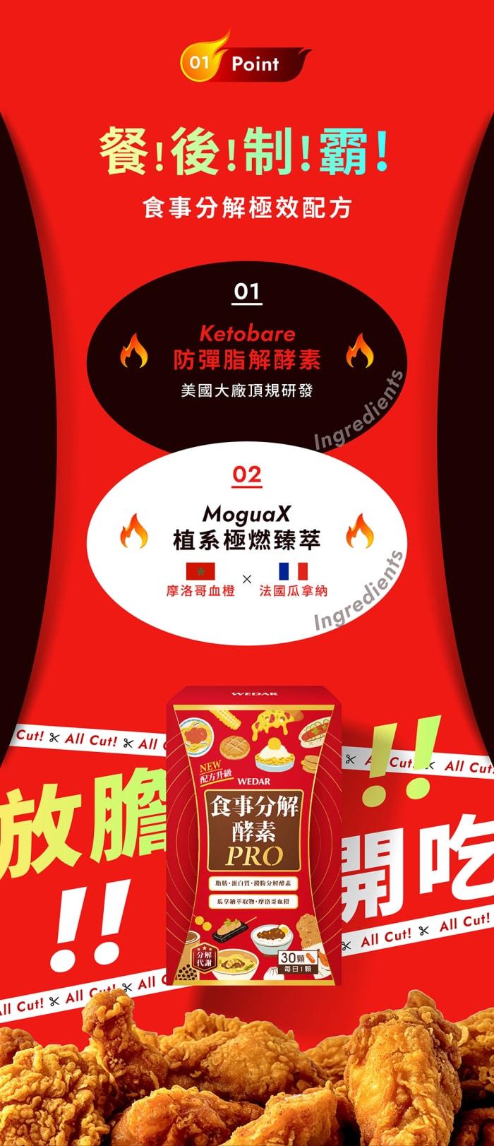WEDAR 薇達-食事分解酵素PRO(30顆_30天份)產品資訊