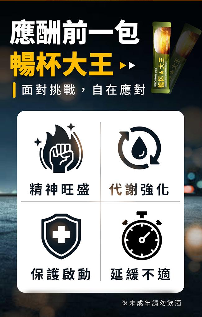 UNIQMAN-暢杯大王-枳椇子+薑黃粉(3克X6包/袋)3袋組產品資訊