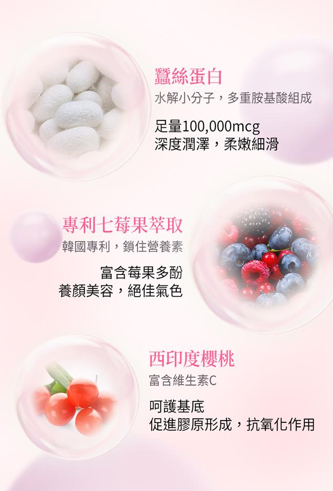 BHK's-蠶絲膠原蛋白粉(3gX30包/盒)3盒組產品資訊