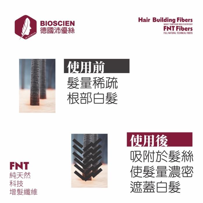 BIOSCIEN沛優絲-FNT純天然科技增髮纖維(25g)﻿產品資訊