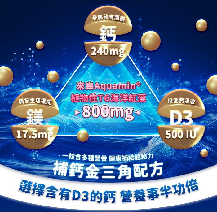 綠萃淨 愛爾蘭海藻+D3複方膠囊(60粒_60天份)產品資訊