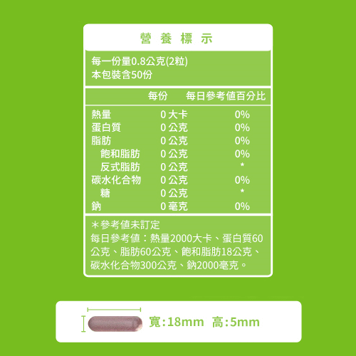 綠萃淨 山桑子精萃膠囊(100粒_50天份)﻿產品資訊
