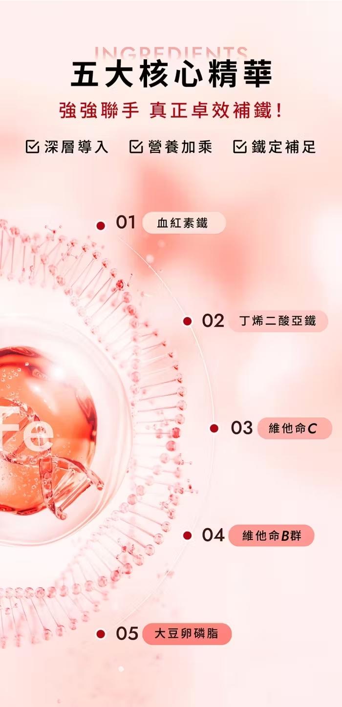 WEDAR薇達-血紅素鐵(60粒X6盒)(共180天份)產品資訊