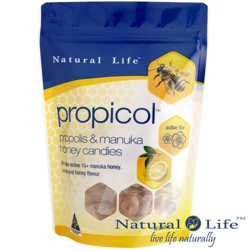 Natural Life-活性麥蘆卡蜂蜜蜂膠潤喉糖(40顆)