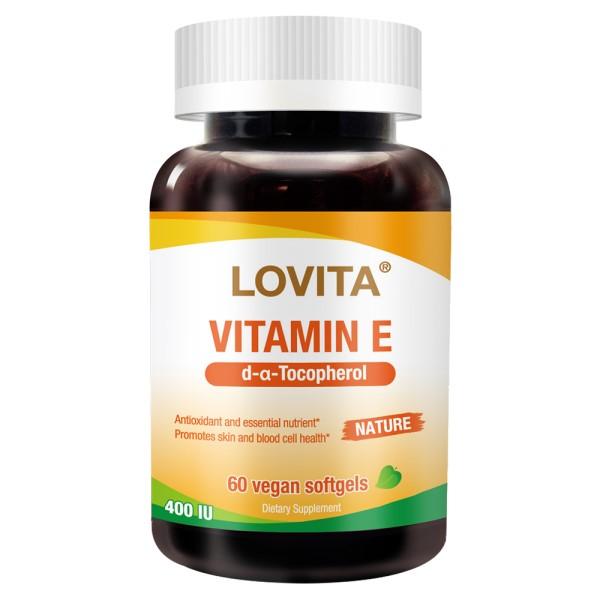 LOVITA愛維他-天然維生素E膠囊400IU(60粒_60天份)