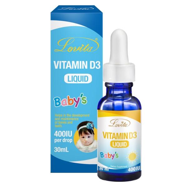 Lovita愛維他-嬰兒維生素D3滴液(30ml-1000天份)
