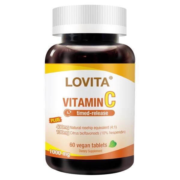 LOVITA愛維他-緩釋型維生素C 1000mg(60錠_60天份)