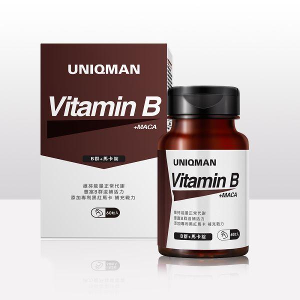 UNIQMAN-B群+馬卡錠(60錠/瓶)