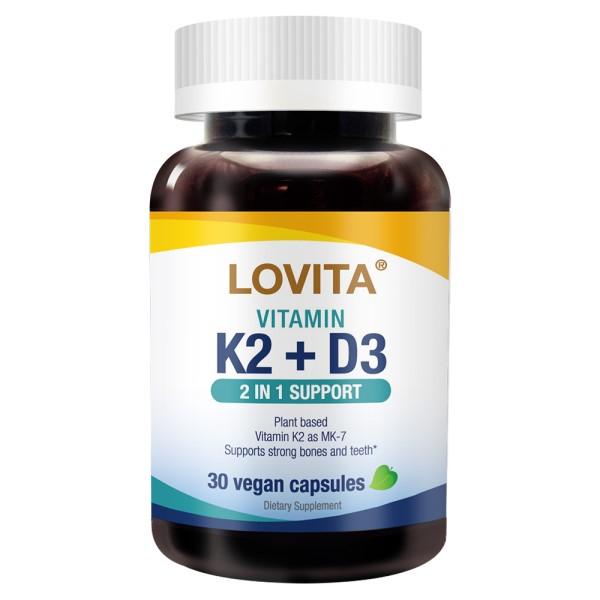 LOVITA愛維他-維生素K2+D3素食膠囊(30顆_30天份)