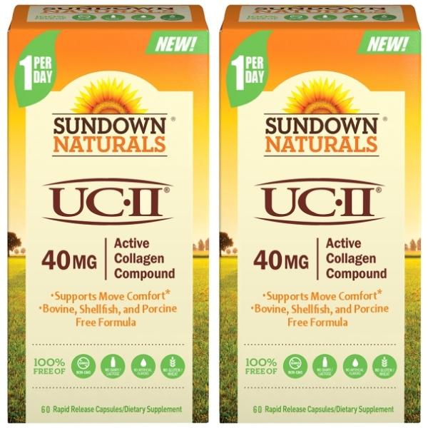 Sundown日落恩賜 勇健UCII非變性二型膠囊(60粒X2瓶)(共120天份)