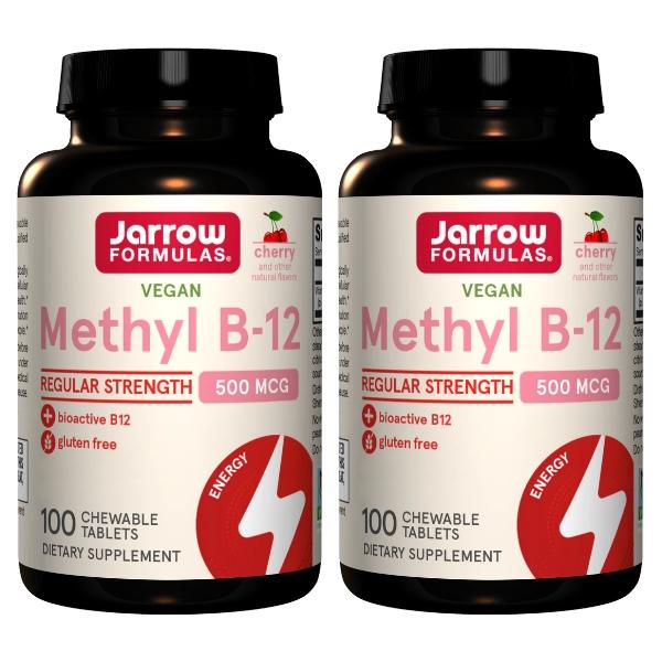 Jarrow賈羅公式-甲基B12 500mcg口含錠(100錠X2瓶)(共200天份)