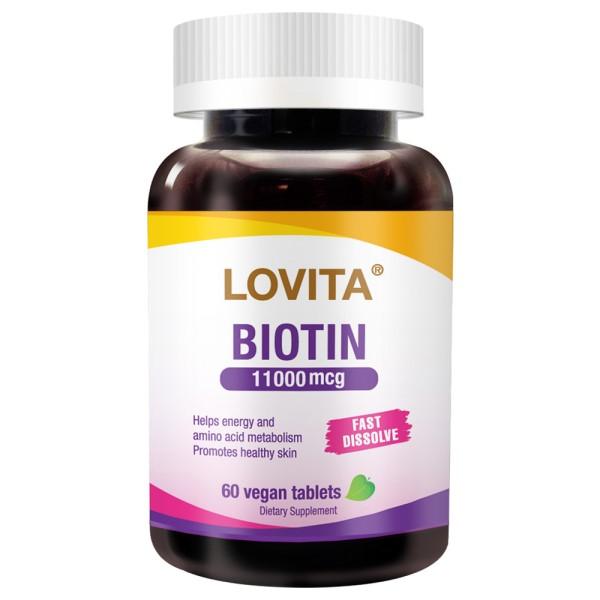 LOVITA愛維他-生物素素食錠11000mcg(60錠_60天份)