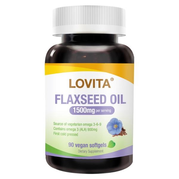 LOVITA愛維他-亞麻仁油素食軟膠囊(90顆)
