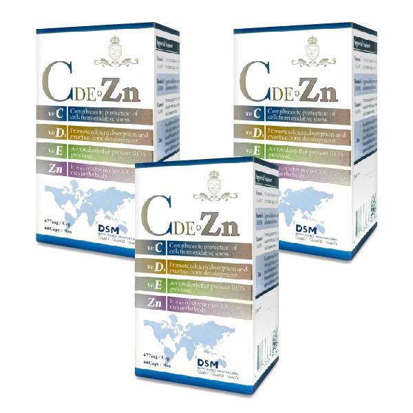 台灣康田-CDE+鋅(60粒X3瓶)優惠組