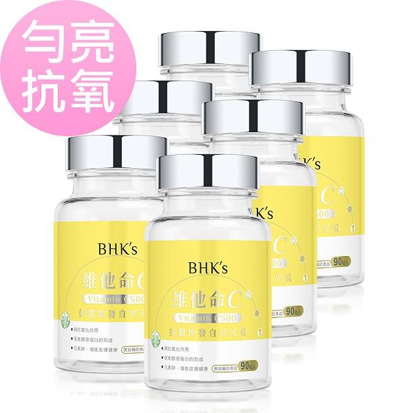 BHK's-維他命C500錠(90錠/瓶)6瓶優惠組