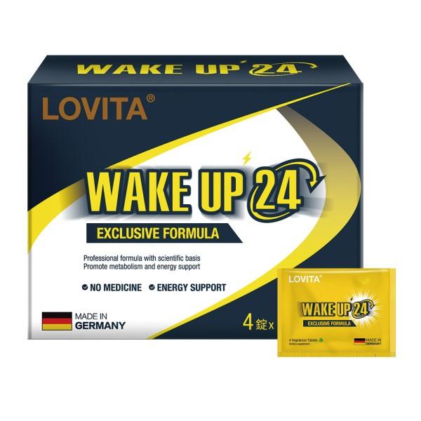 LOVITA愛維他-戰神 wake up 24 素食錠(4錠/包，5包/盒)
