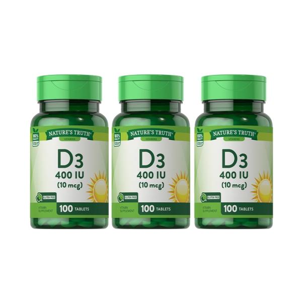 綠萃淨 非活性維生素D3錠(100錠X3瓶)(共300天份)