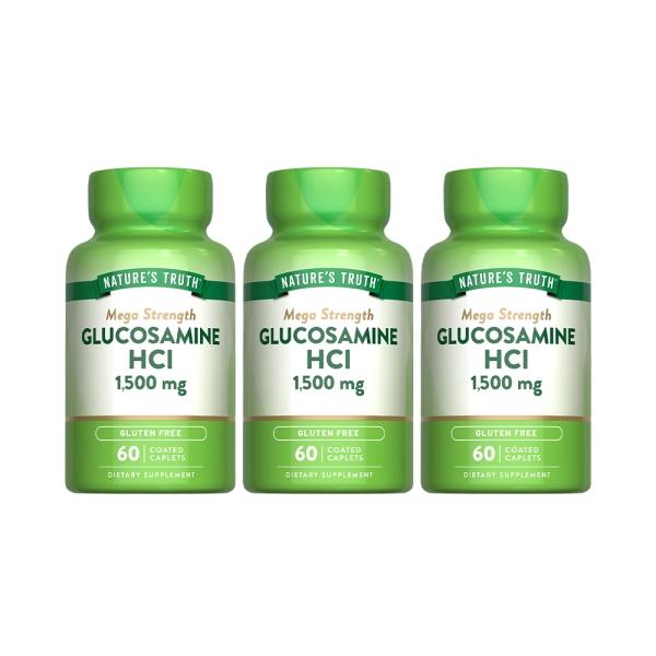 綠萃淨 敏捷葡萄糖胺1500mg活力錠(60錠X3瓶)