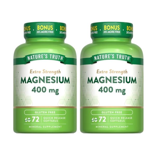 綠萃淨 優化鎂400mg軟膠囊(72粒X2瓶)(共144天份)