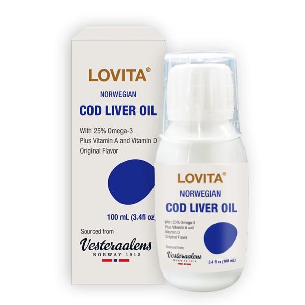 LOVITA愛維他-挪威鱈魚肝油100ml(效期~2026/01)