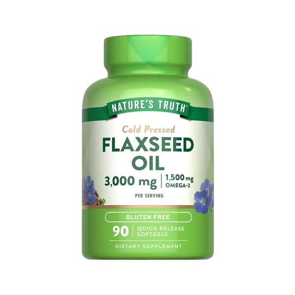 綠萃淨 冷壓亞麻仁油含Omega-3軟膠囊(90粒)
