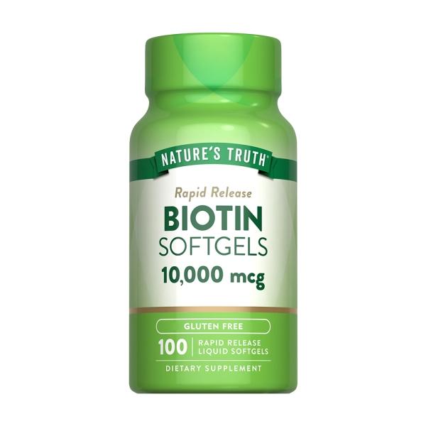 綠萃淨 生物素10000微克軟膠囊(100粒_100天份)