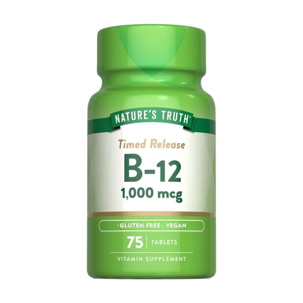 綠萃淨 緩釋型維生素B12 1000mcg錠(75錠)