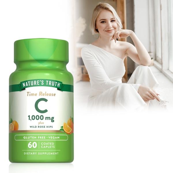 綠萃淨 釋放型維生素C-1000mg複方錠(60錠X3瓶)(共180天份)