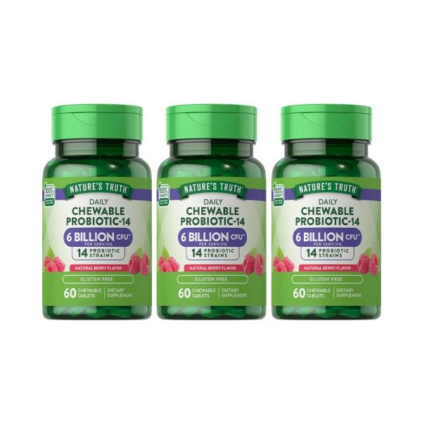 綠萃淨 兒童ProBio-14益生菌口含錠(60錠X3瓶)