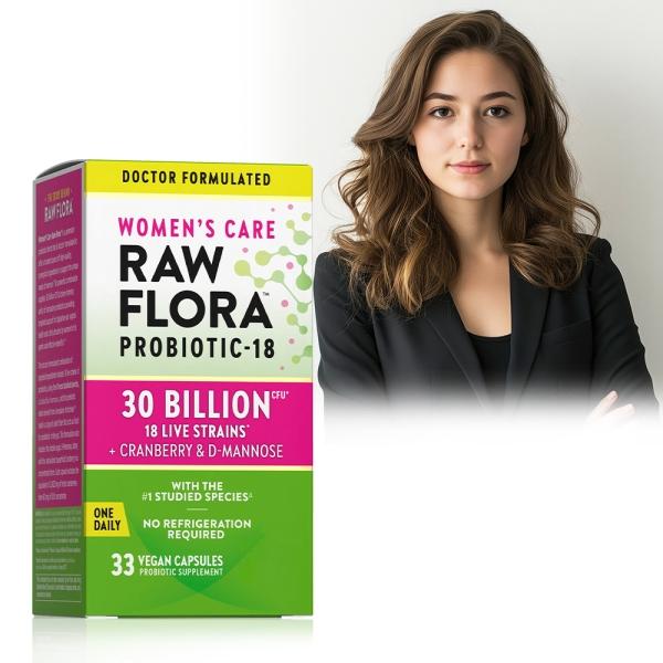 綠萃淨 Raw Flora 300億女性益生菌蔓越莓膠囊(33粒X2瓶)(共66天份)