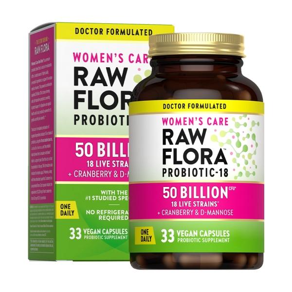 綠萃淨 Raw Flora 500億頂級女性益生菌蔓越莓膠囊(33粒_33天份)