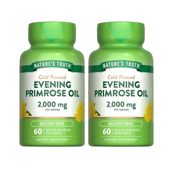 綠萃淨 冷壓月見草油含GLA軟膠囊(60粒X2瓶)(共60天份)