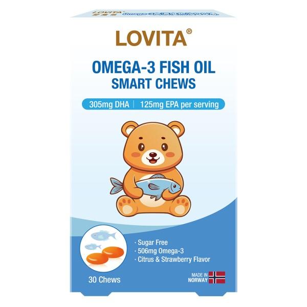 LOVITA愛維他 Omega-3高濃度魚油QQ凍(30顆_30天份)