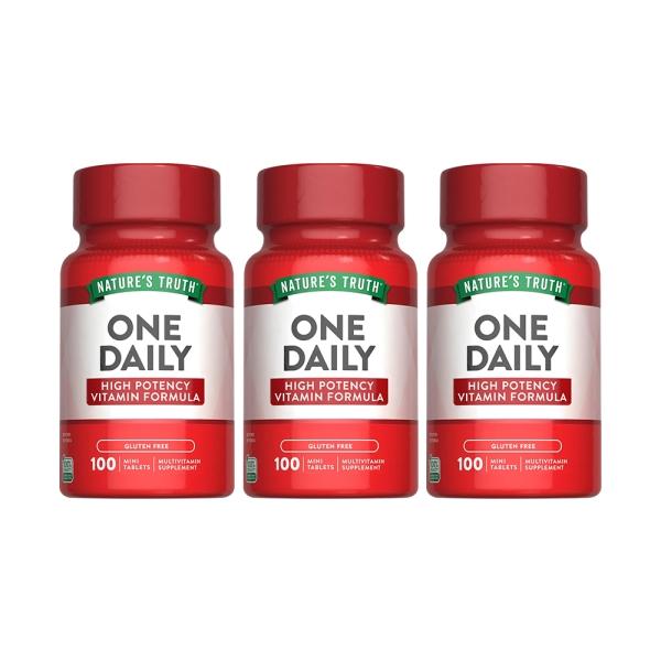 綠萃淨 每日綜合維生素錠(D3升級)(100錠X3瓶)(共300天份)