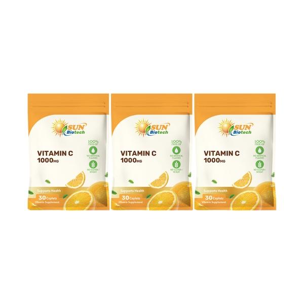 Sun日落恩賜 光炫維生素C 1000mg錠(30錠X3袋)