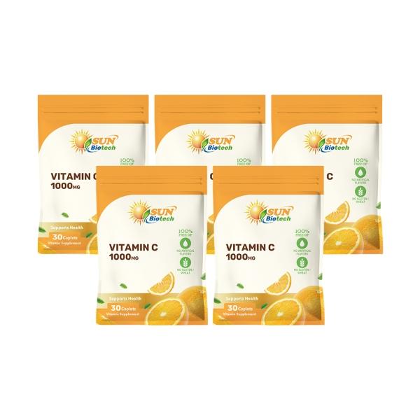 Sun日落恩賜 光炫維生素C 1000mg錠(30錠X5袋)
