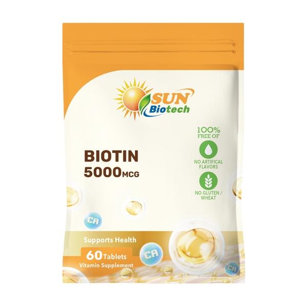 Sun日落恩賜 生物素5000mcg+鈣錠(60錠)