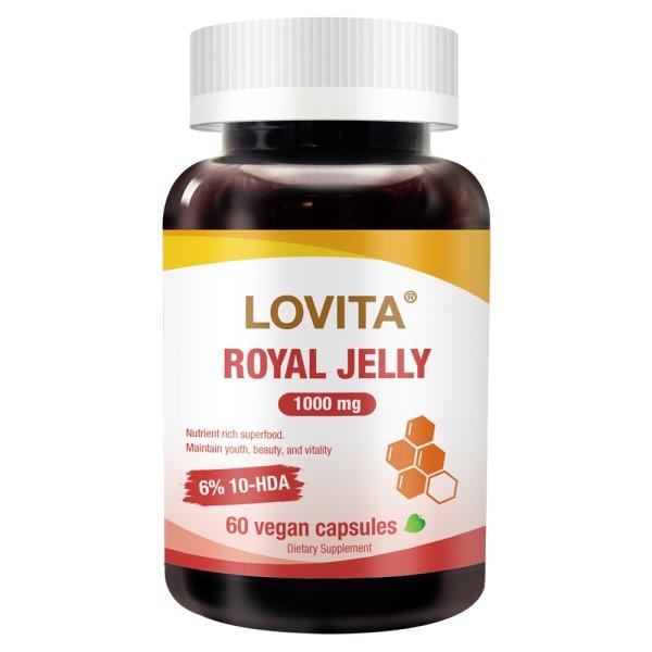 LOVITA愛維他-蜂王漿素食膠囊1000mg(60顆)(效期至2027年03月)