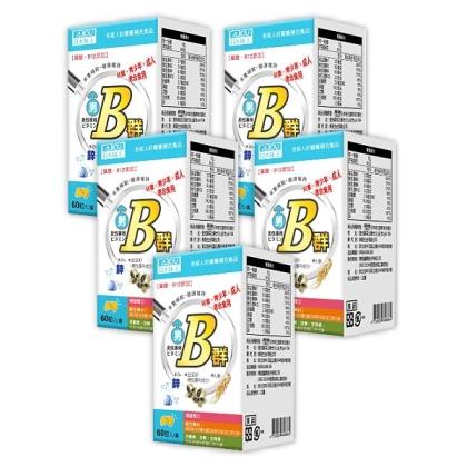 日本味王-男用維生素B群加強錠(60粒X5瓶)優惠組